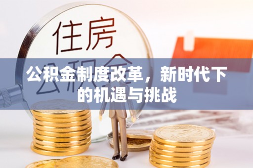 留坝公积金制度改革，新时代下的机遇与挑战