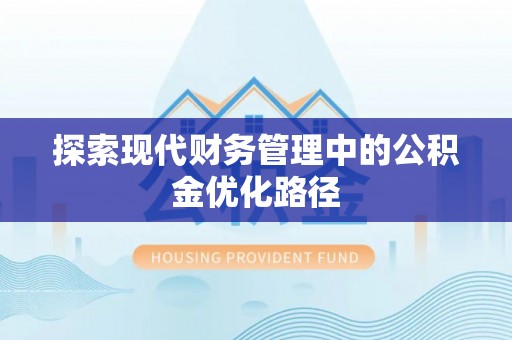 留坝探索现代财务管理中的公积金优化路径